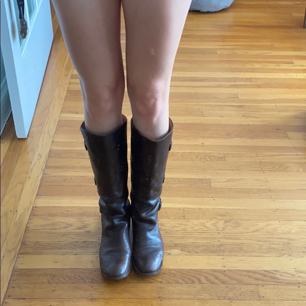 Frye Side-buckle Riding Boots (discontinued style)